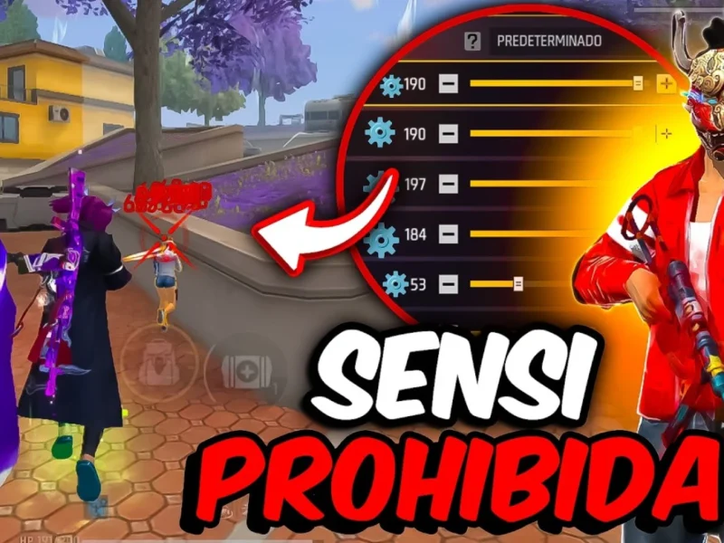 Sensibilidad prohibidad en Free Fire