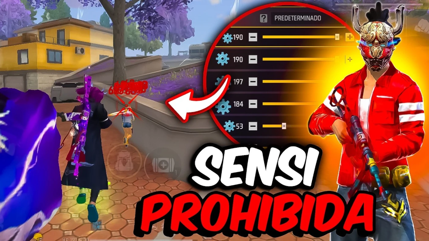 Sensibilidad prohibidad en Free Fire