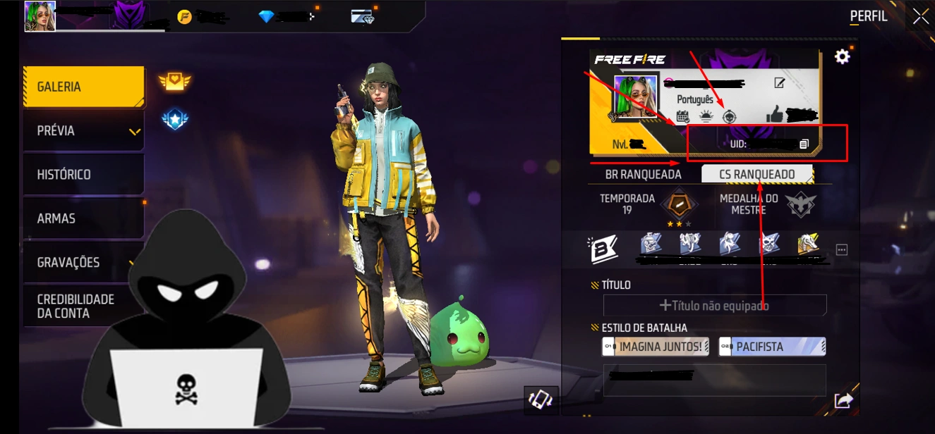 Acceder a cuentas de Free Fire con ID