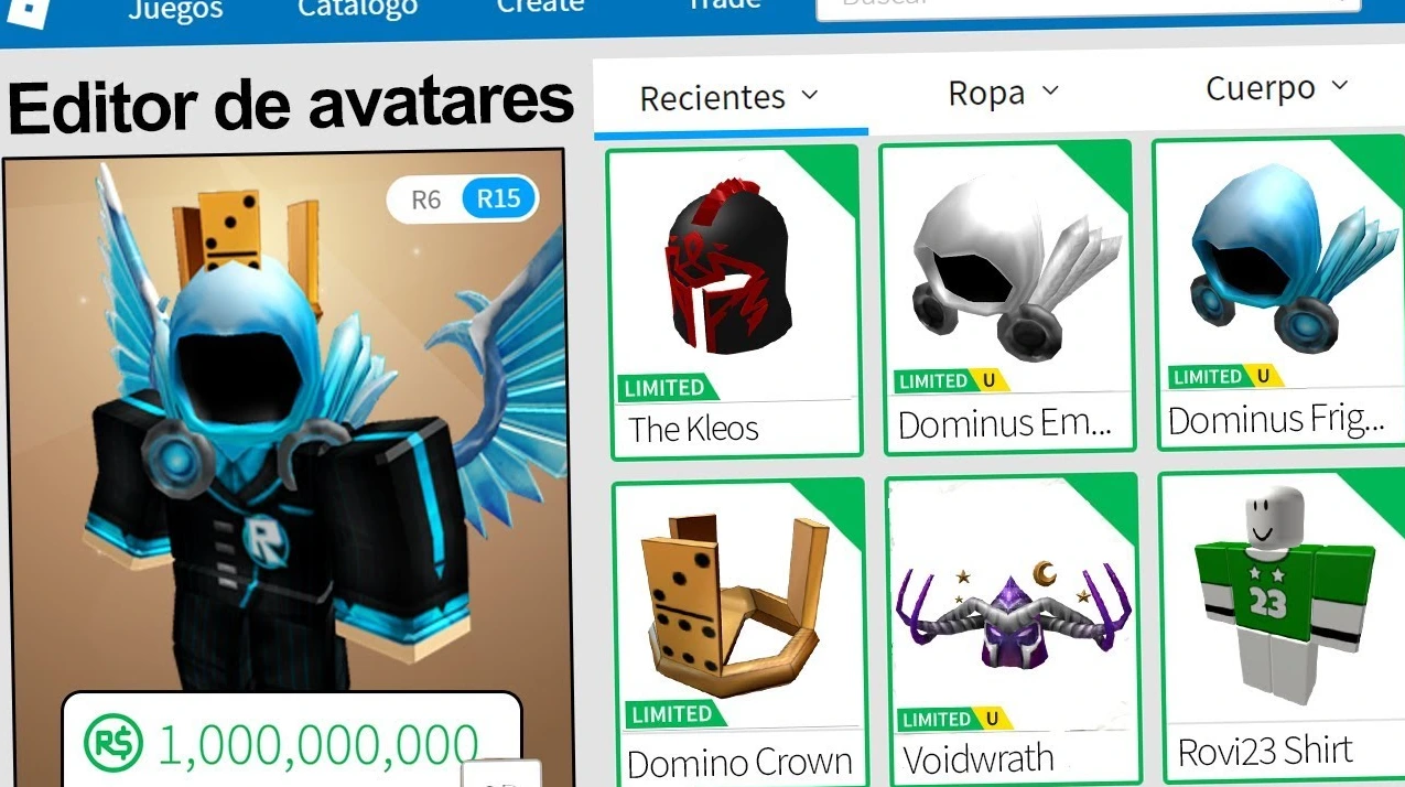 Outfits caros en Roblox